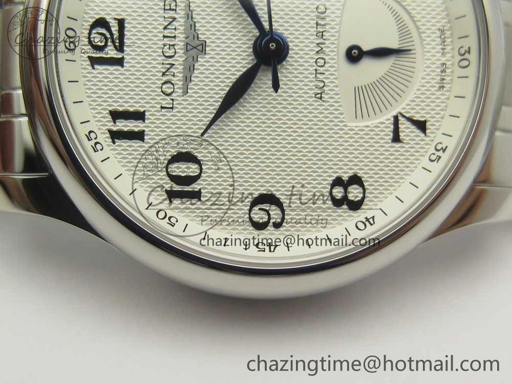 Master Real PR SS GSF Best Edition White Textured Dial on SS Bracelet A2836(Free Brown Leather Strap) OnTrend 4893