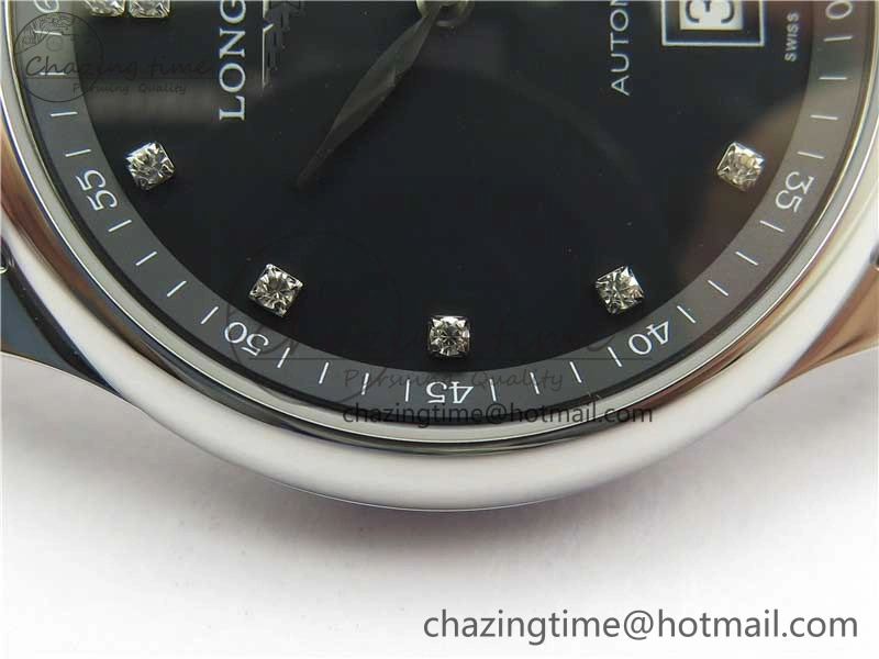 Master SS GLF 1:1 Best Edition Black Crystal Markers Dial on Asian Cal.L.888.2 (Free Leather Strap) Premium 7562