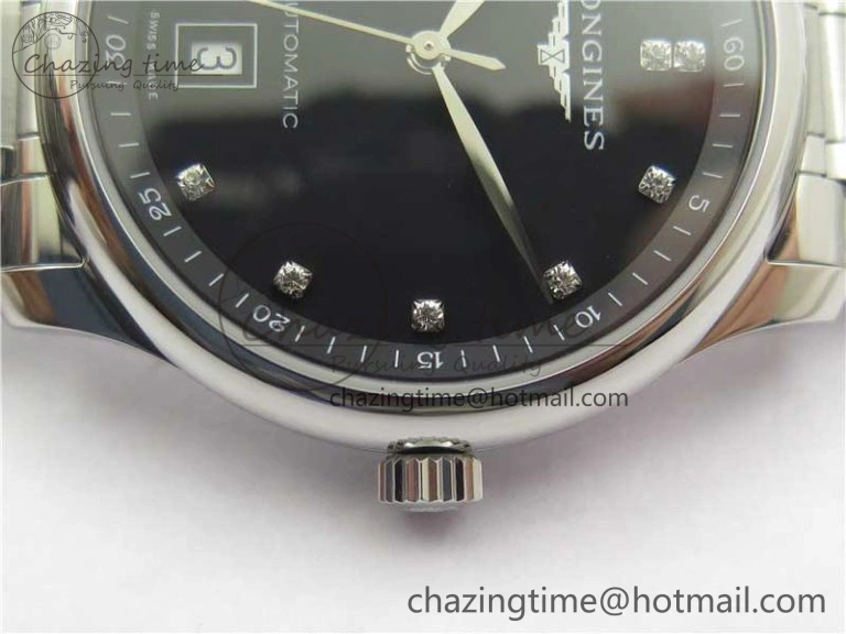 Master SS GLF 1:1 Best Edition Black Crystal Markers Dial on Asian Cal.L.888.2 (Free Leather Strap) Premium 7562