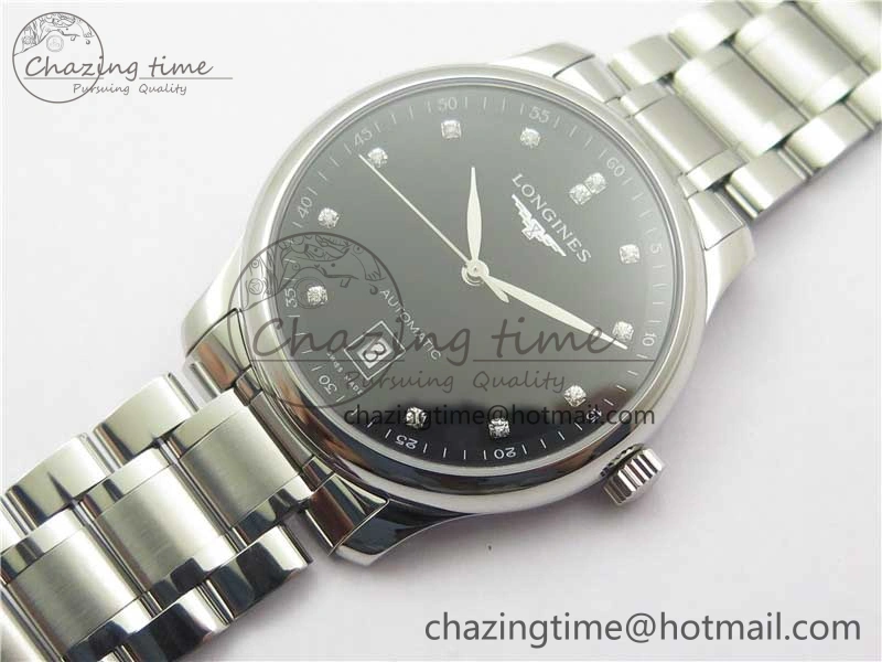 Master SS GLF 1:1 Best Edition Black Crystal Markers Dial on Asian Cal.L.888.2 (Free Leather Strap) Premium 7562