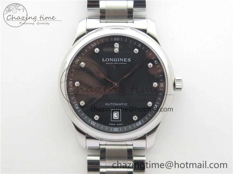 Master SS GLF 1:1 Best Edition Black Crystal Markers Dial on Asian Cal.L.888.2 (Free Leather Strap) Premium 7562
