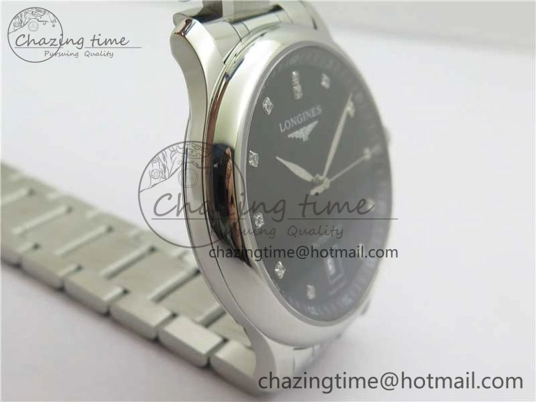 Master SS GLF 1:1 Best Edition Black Crystal Markers Dial on Asian Cal.L.888.2 (Free Leather Strap) Premium 7562