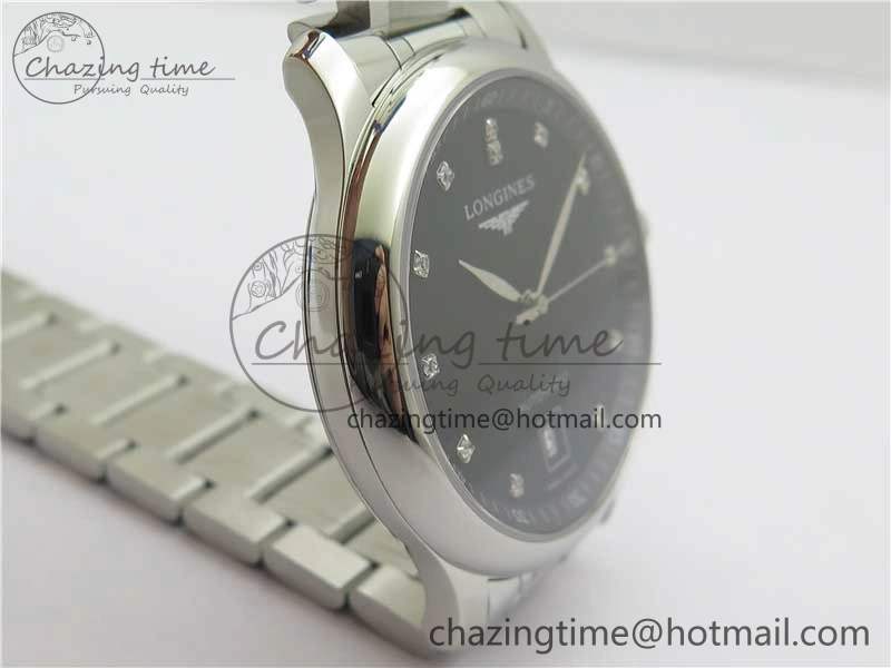 Master SS GLF 1:1 Best Edition Black Crystal Markers Dial on Asian Cal.L.888.2 (Free Leather Strap) Premium 7562