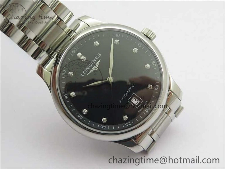 Master SS GLF 1:1 Best Edition Black Crystal Markers Dial on Asian Cal.L.888.2 (Free Leather Strap) Premium 7562