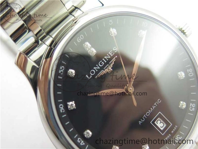 Master SS GLF 1:1 Best Edition Black Crystal Markers Dial on Asian Cal.L.888.2 (Free Leather Strap) Premium 7562