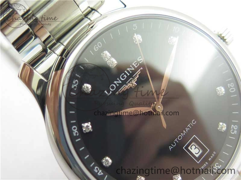Master SS GLF 1:1 Best Edition Black Crystal Markers Dial on Asian Cal.L.888.2 (Free Leather Strap) Premium 7562