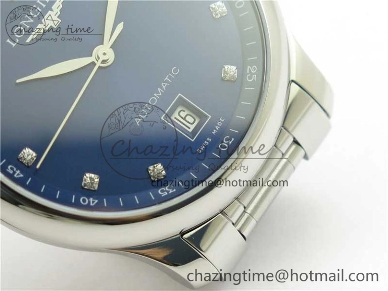 Master SS GLF 1:1 Best Edition Blue Crystal Markers Dial on Asian Cal.L.888.2 (Free Leather Strap) NewStyle 7565