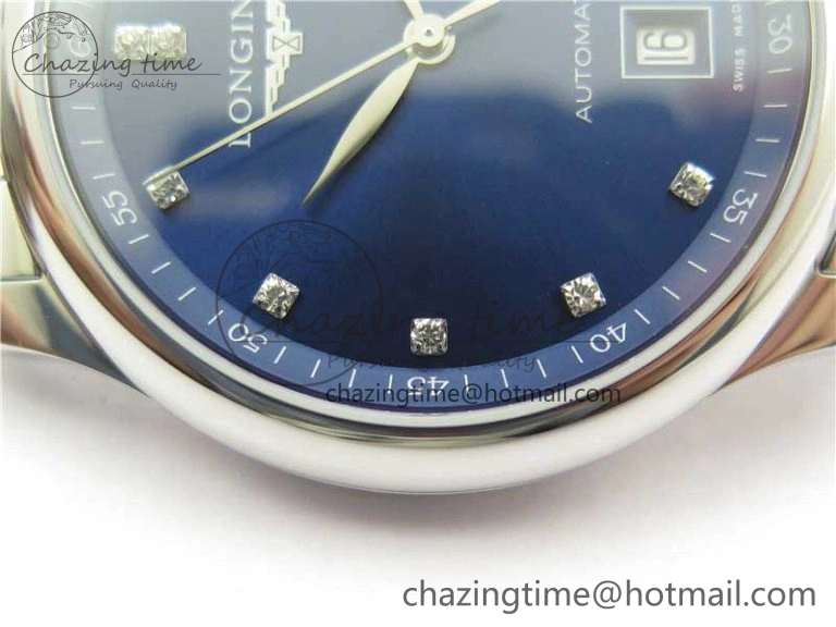 Master SS GLF 1:1 Best Edition Blue Crystal Markers Dial on Asian Cal.L.888.2 (Free Leather Strap) NewStyle 7565