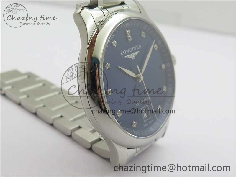 Master SS GLF 1:1 Best Edition Blue Crystal Markers Dial on Asian Cal.L.888.2 (Free Leather Strap) NewStyle 7565