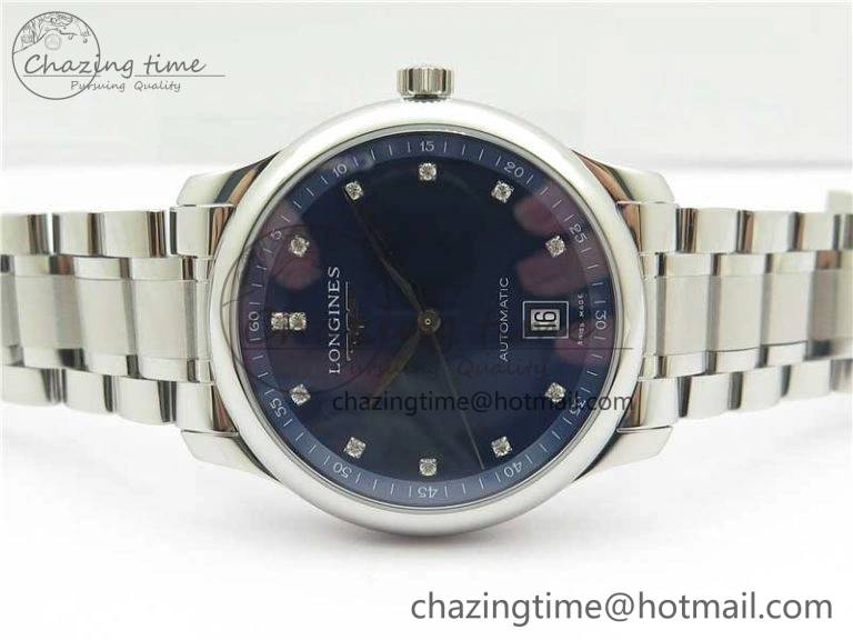 Master SS GLF 1:1 Best Edition Blue Crystal Markers Dial on Asian Cal.L.888.2 (Free Leather Strap) NewStyle 7565