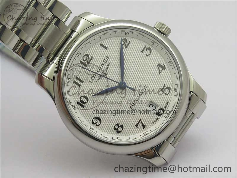 Master SS GLF 1:1 Best Edition White Textured Dial on Asian Cal.L.888.2 (Free Leather Strap) Efficient 7568
