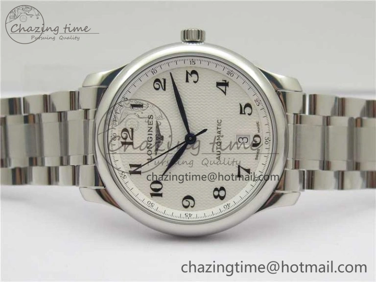 Master SS GLF 1:1 Best Edition White Textured Dial on Asian Cal.L.888.2 (Free Leather Strap) Efficient 7568