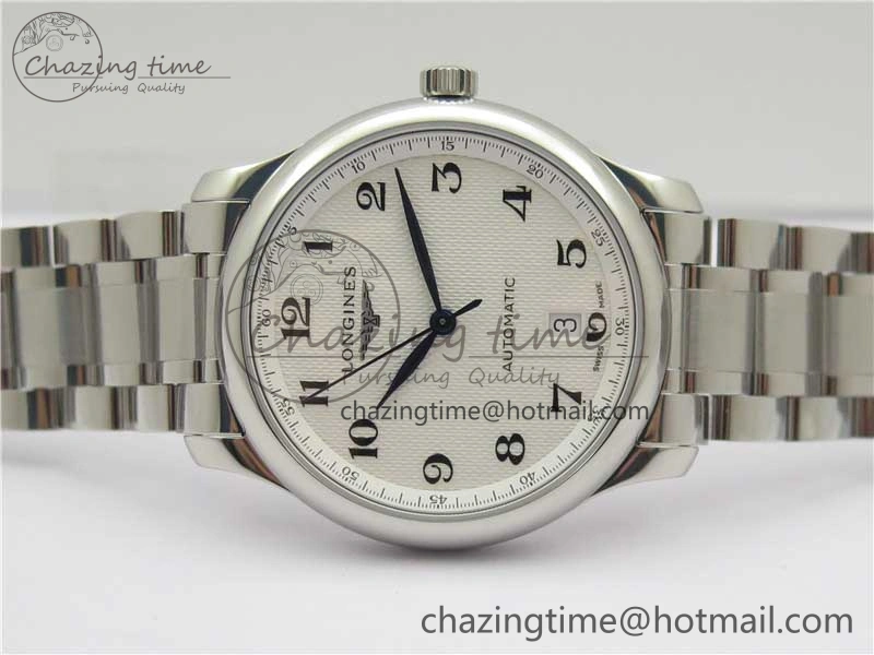 Master SS GLF 1:1 Best Edition White Textured Dial on Asian Cal.L.888.2 (Free Leather Strap) Efficient 7568