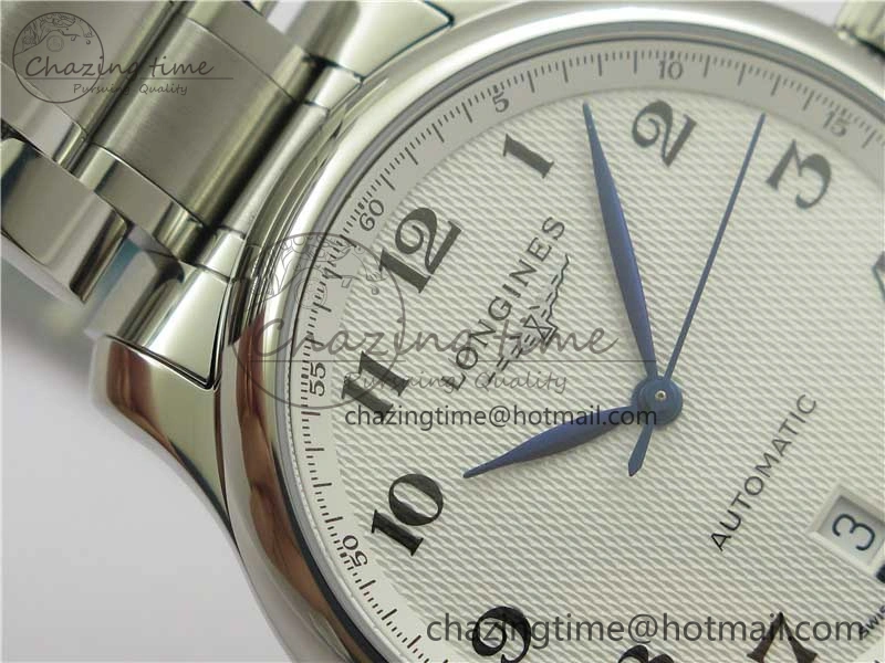 Master SS GLF 1:1 Best Edition White Textured Dial on Asian Cal.L.888.2 (Free Leather Strap) Efficient 7568
