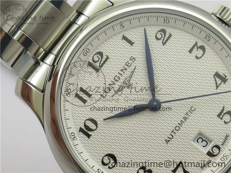 Master SS GLF 1:1 Best Edition White Textured Dial on Asian Cal.L.888.2 (Free Leather Strap) Efficient 7568