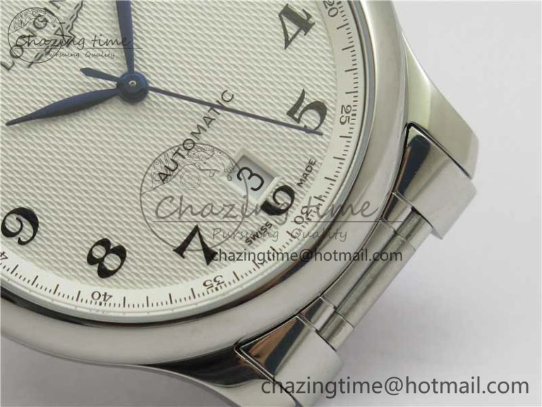 Master SS GLF 1:1 Best Edition White Textured Dial on Asian Cal.L.888.2 (Free Leather Strap) Efficient 7568