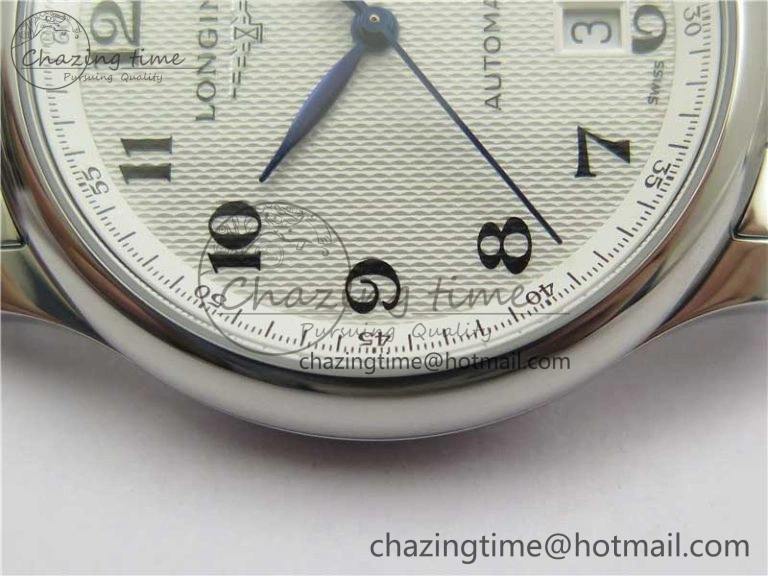 Master SS GLF 1:1 Best Edition White Textured Dial on Asian Cal.L.888.2 (Free Leather Strap) Efficient 7568