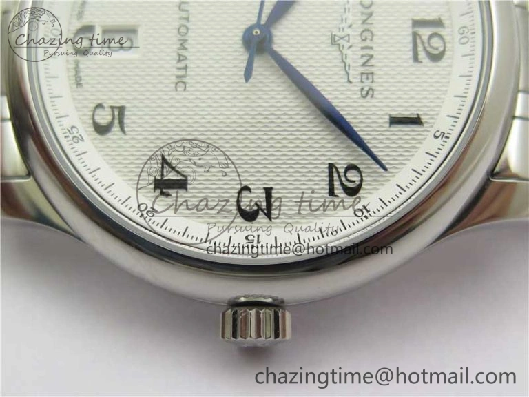 Master SS GLF 1:1 Best Edition White Textured Dial on Asian Cal.L.888.2 (Free Leather Strap) Efficient 7568