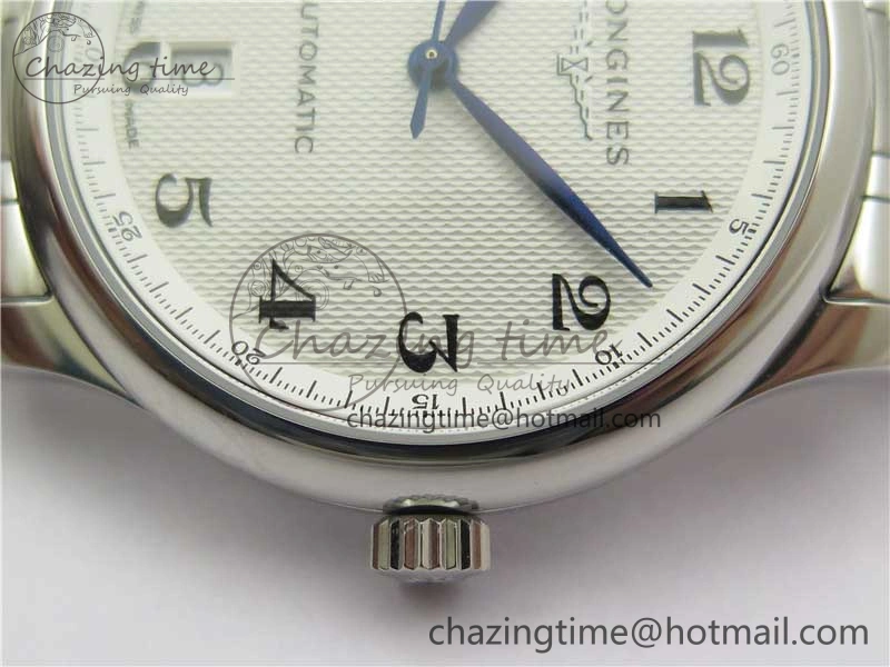 Master SS GLF 1:1 Best Edition White Textured Dial on Asian Cal.L.888.2 (Free Leather Strap) Efficient 7568