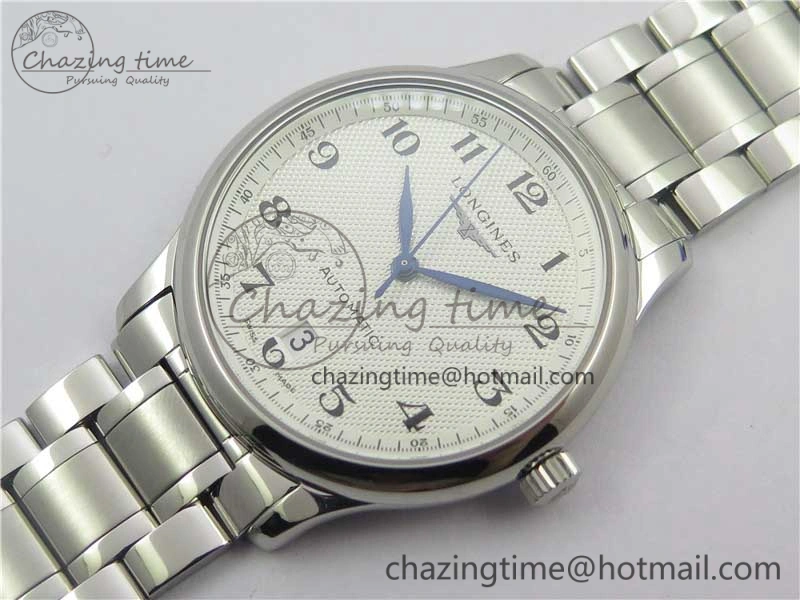 Master SS KZF 1:1 Best Edition White Textured Dial on Bracelet Miyota 9015 to Cal.L.888. RelaxedFit 4853