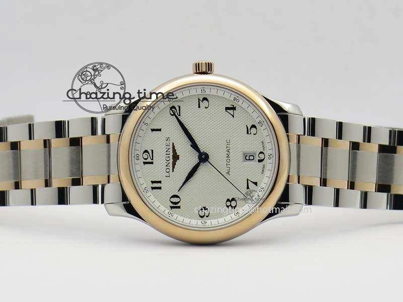 Master SS RG KV 1:1 Best Edition White Textured Dial On Bracelet Miyota 9015 To Cal.L.888. Comfortable 7600