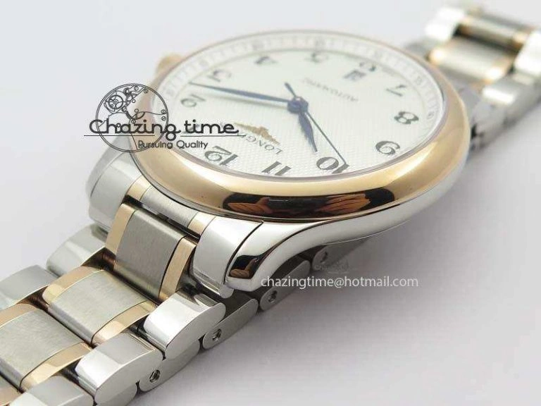 Master SS RG KV 1:1 Best Edition White Textured Dial On Bracelet Miyota 9015 To Cal.L.888. Comfortable 7600