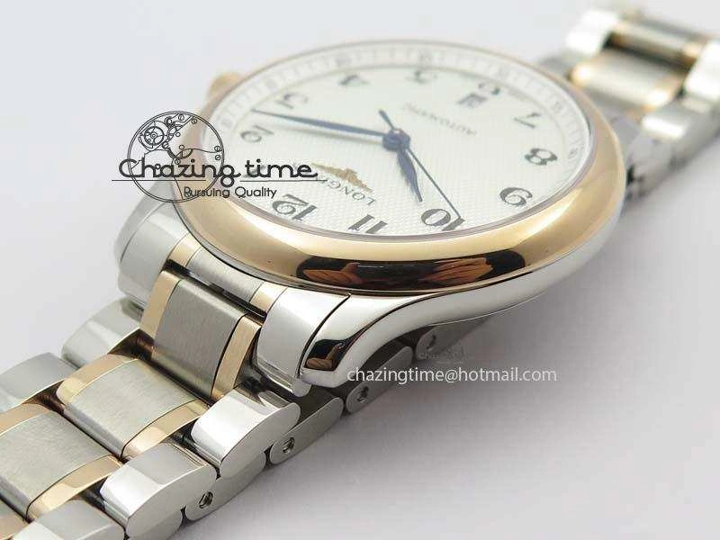 Master SS RG KV 1:1 Best Edition White Textured Dial On Bracelet Miyota 9015 To Cal.L.888. Comfortable 7600