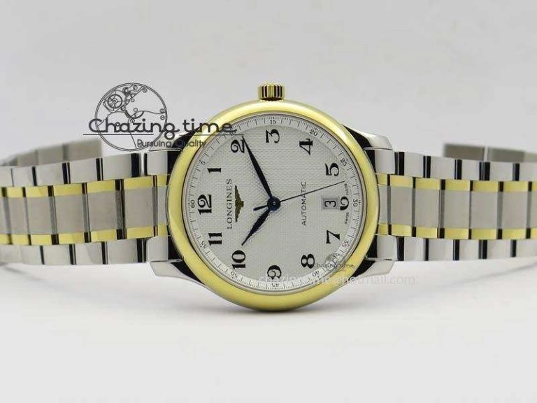 ZeroBulk Master SS YG KV 1:1 Best Edition White Textured Dial On Bracelet Miyota 9015 To Cal.L.888. 5029