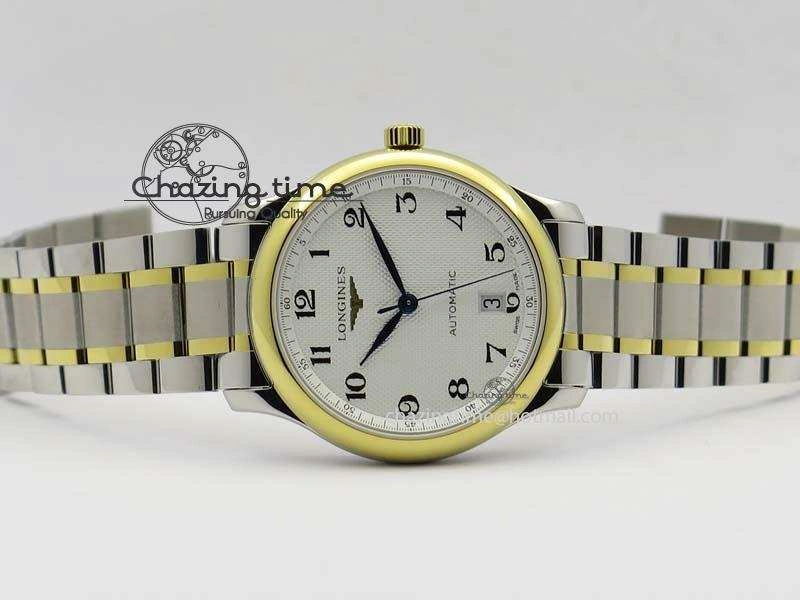 ZeroBulk Master SS YG KV 1:1 Best Edition White Textured Dial On Bracelet Miyota 9015 To Cal.L.888. 5029