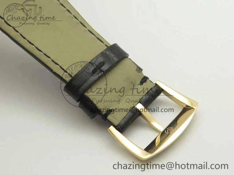 Upgraded Master Square RG Ladies GF 1:1 Best Edition Full Paved Diamonds On Black Leather Strap Swiss Quartz 6592