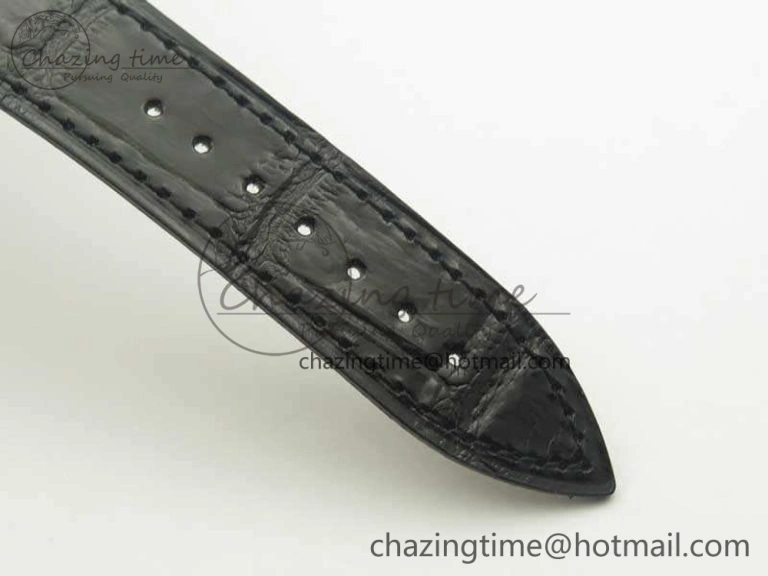 Master Square SS Ladies GF 1:1 Best Edition Full Paved Diamonds On Black Leather Strap Swiss Quartz Timeless 6595
