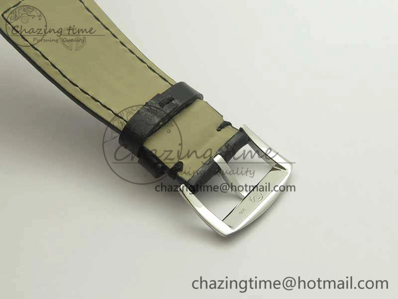 Master Square SS Ladies GF 1:1 Best Edition Full Paved Diamonds On Black Leather Strap Swiss Quartz Timeless 6595