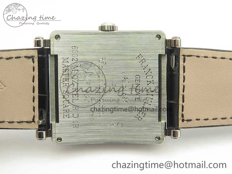 Master Square SS Ladies GF 1:1 Best Edition White Color Markers Dial Diam Bezel On Leather Strap Swiss Quartz TravelReady 6591
