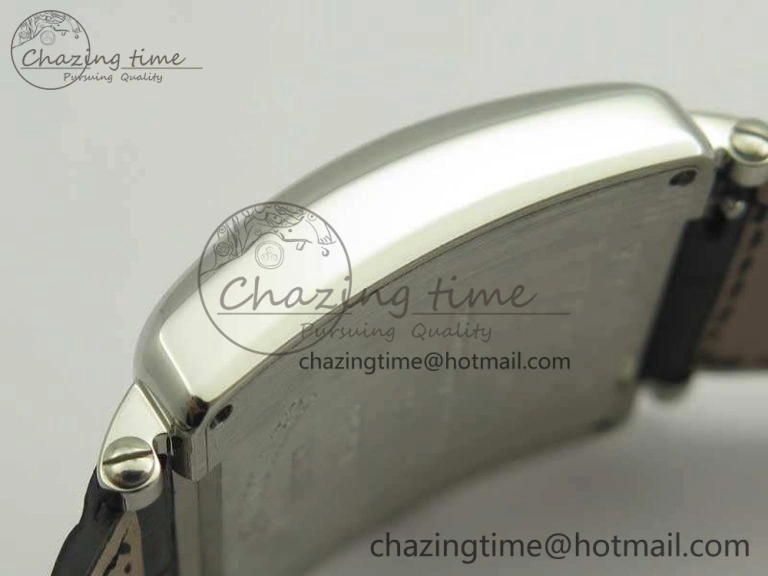 Youthful Master Square SS Ladies GF 1:1 Best Edition White Dial On Leather Strap Swiss Quartz 6593