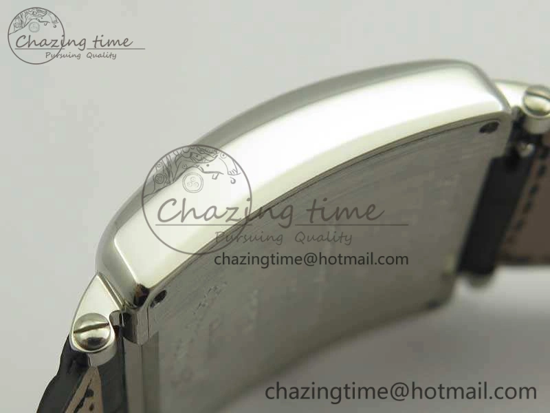 Youthful Master Square SS Ladies GF 1:1 Best Edition White Dial On Leather Strap Swiss Quartz 6593
