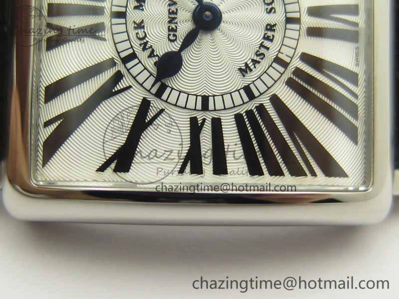 Youthful Master Square SS Ladies GF 1:1 Best Edition White Dial On Leather Strap Swiss Quartz 6593