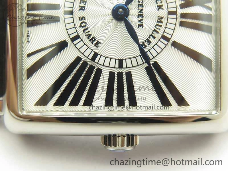 Youthful Master Square SS Ladies GF 1:1 Best Edition White Dial On Leather Strap Swiss Quartz 6593