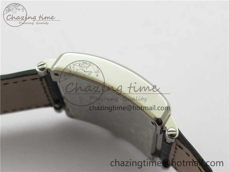 Master Square SS Ladies ZF 1:1 Best Edition White  Arabic Dial on Black Leather Strap Ronda Quartz Unique 6546
