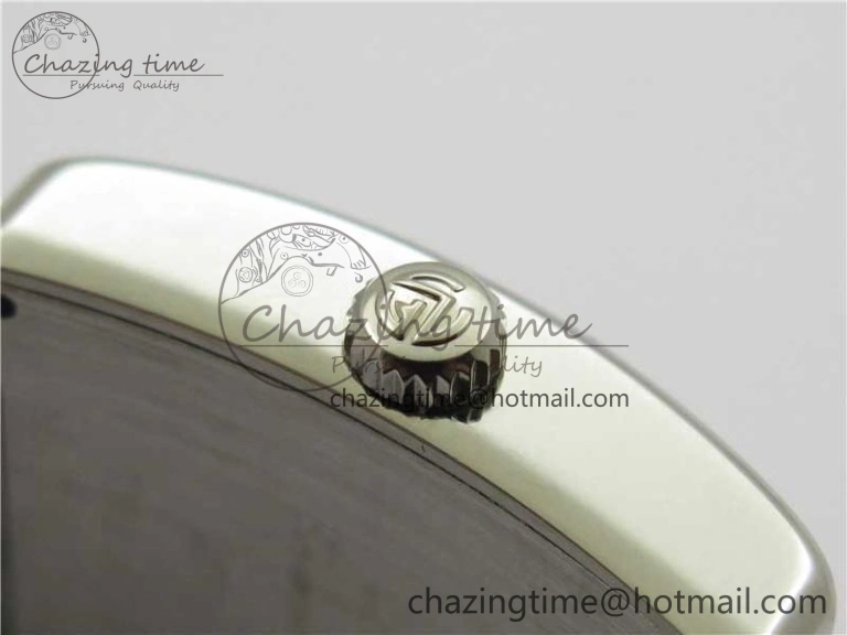 Master Square SS Ladies ZF 1:1 Best Edition White  Roman Dial on Green Leather Strap Ronda Quartz Effortless 10369
