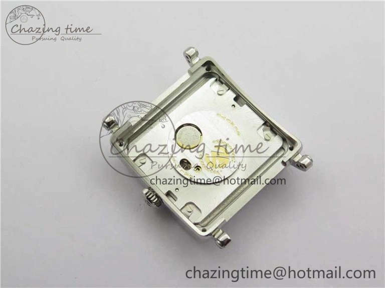 Master Square SS Ladies ZF 1:1 Best Edition White  Roman Dial on Red Leather Strap Ronda Quartz Upgraded 6550