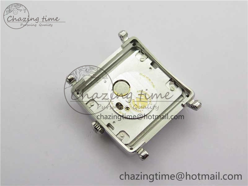 Master Square SS Ladies ZF 1:1 Best Edition White  Roman Dial on Red Leather Strap Ronda Quartz Upgraded 6550
