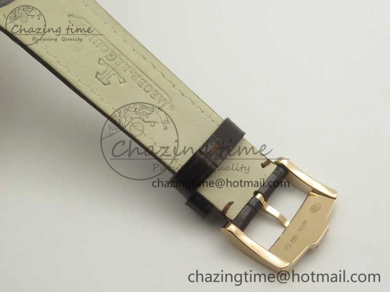 FastDry Master Ultra Thin Date 1282510 RG ZF 1:1 Best Edition Eggshell Beige Dial on Brown Leather Strap A899  7464
