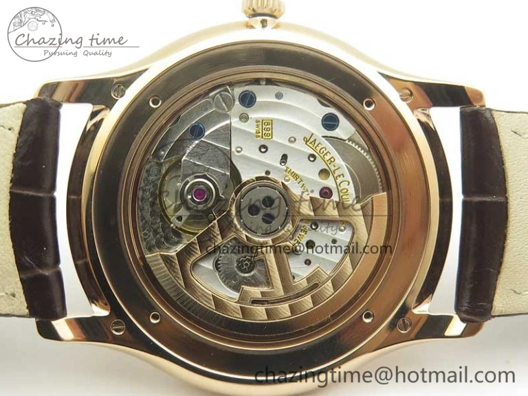FastDry Master Ultra Thin Date 1282510 RG ZF 1:1 Best Edition Eggshell Beige Dial on Brown Leather Strap A899  7464