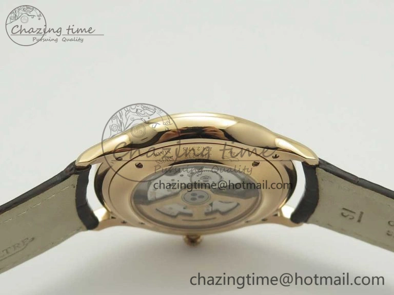 Master Ultra Thin Date 1288420 RG ZF 1:1 Best Edition Black Dial on Brown Leather Strap A899  FashionForward 7460