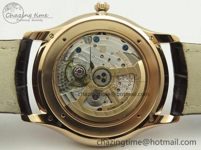 Master Ultra Thin Date 1288420 RG ZF 1:1 Best Edition Black Dial on Brown Leather Strap A899  FashionForward 7460