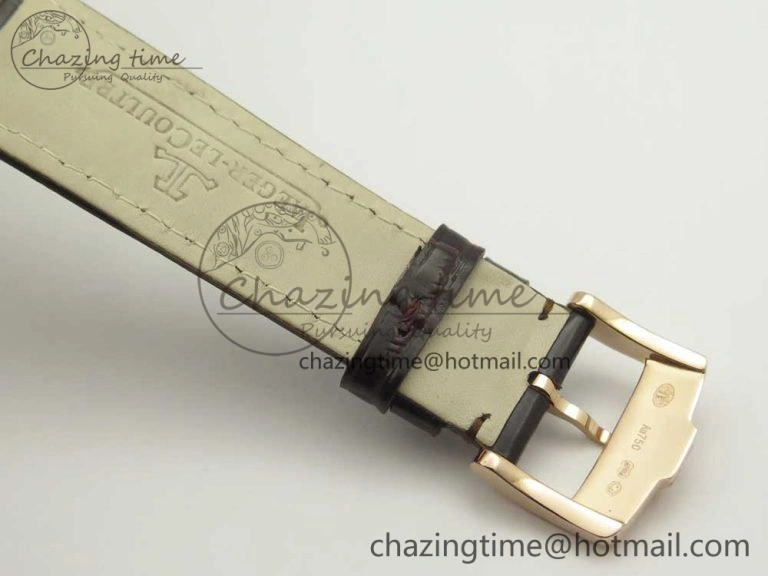 Master Ultra Thin Date 1288420 RG ZF 1:1 Best Edition Black Dial on Brown Leather Strap A899  FashionForward 7460