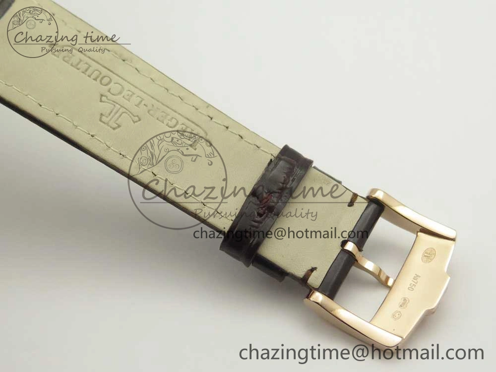 Master Ultra Thin Date 1288420 RG ZF 1:1 Best Edition Black Dial on Brown Leather Strap A899  FashionForward 7460