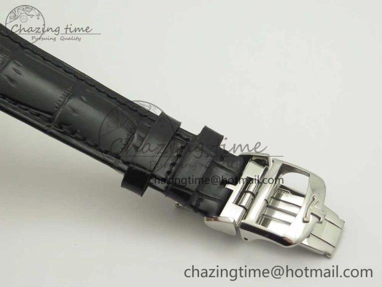 Classic Master Ultra Thin Date 1288420 SS ZF 1:1 Best Edition Black Dial on Black Leather Strap A899  7463