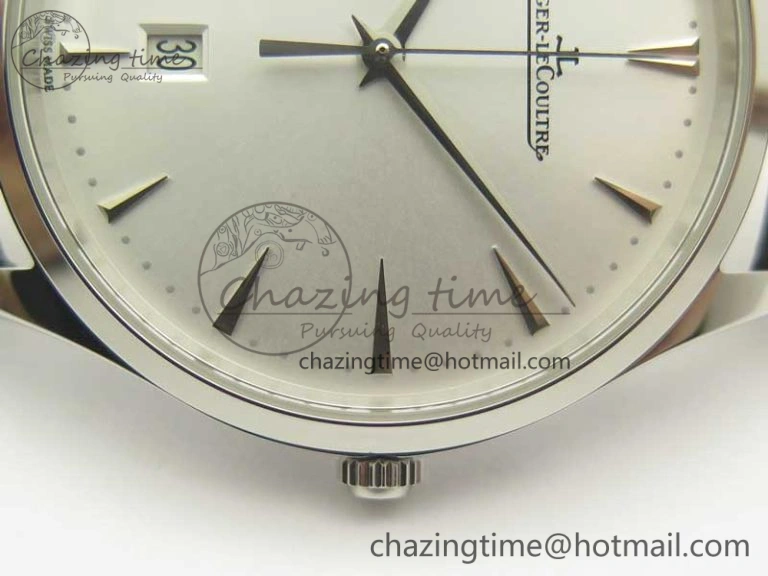 ZeroBulk Master Ultra Thin Date 1288420 SS ZF 1:1 Best Edition Silver Dial on Black Leather Strap A899  7466