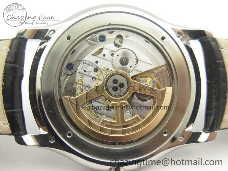 ZeroBulk Master Ultra Thin Date 1288420 SS ZF 1:1 Best Edition Silver Dial on Black Leather Strap A899  7466